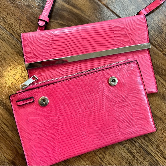 Zara Animal Print Double- Purse Crossbody Bag - Picture 2 of 9